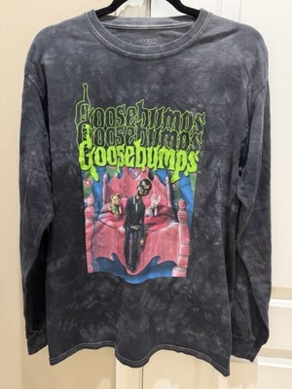 Hybrid Goosebumps Slappy the Dummy Long Sleeve Tie DyeShirt Size M